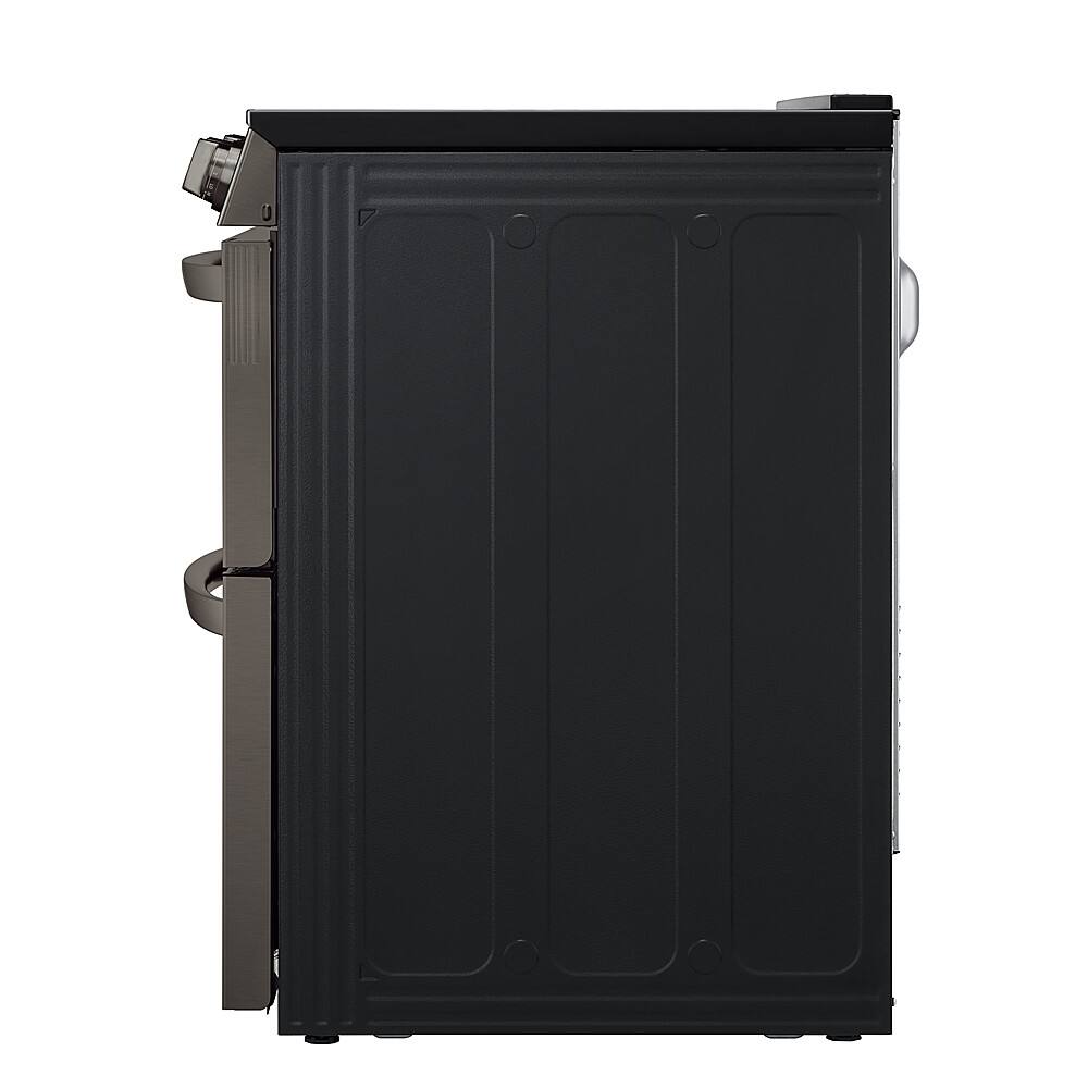 Alt View 26. LG - 7.3 Cu. Ft. Smart Slide-In Double Oven Electric True Convection Range with EasyClean and InstaView - PrintProof Black Stainless Steel.