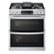 Front. LG - 6.9 Cu. Ft. Slide-In Double Oven Gas True Convection Range with EasyClean and InstaView - PrintProof Stainless Steel.