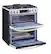 Alt View 15. LG - 6.9 Cu. Ft. Slide-In Double Oven Gas True Convection Range with EasyClean and InstaView - PrintProof Stainless Steel.