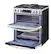Alt View 17. LG - 6.9 Cu. Ft. Slide-In Double Oven Gas True Convection Range with EasyClean and InstaView - PrintProof Stainless Steel.