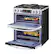 Alt View 18. LG - 6.9 Cu. Ft. Slide-In Double Oven Gas True Convection Range with EasyClean and InstaView - PrintProof Stainless Steel.