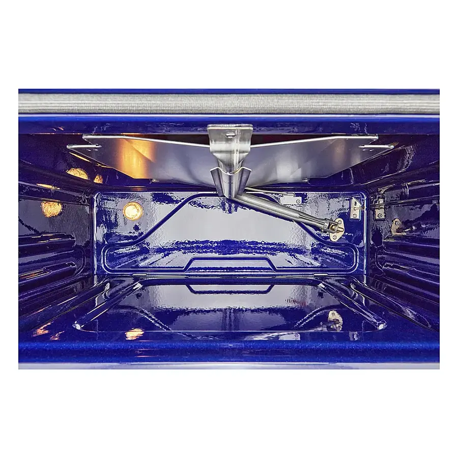 Alt View 24. LG - 6.9 Cu. Ft. Slide-In Double Oven Gas True Convection Range with EasyClean and InstaView - PrintProof Stainless Steel.