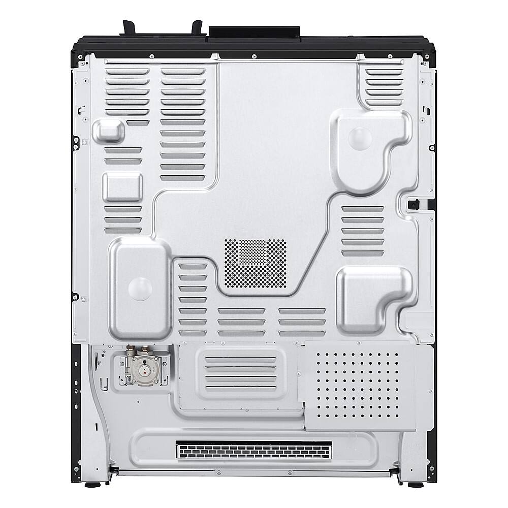 Alt View 25. LG - 6.9 Cu. Ft. Slide-In Double Oven Gas True Convection Range with EasyClean and InstaView - PrintProof Black Stainless Steel.