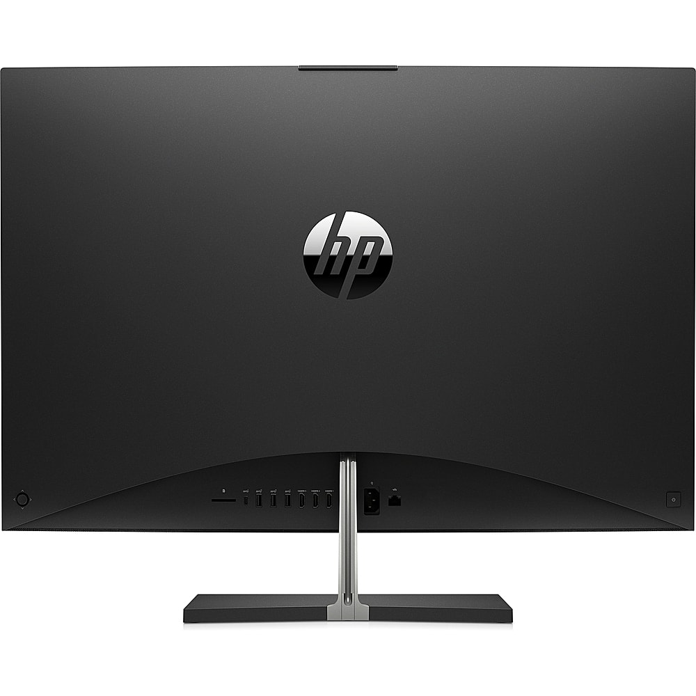 Back View: HP - Pavilion 31.5" All-In-One - Intel Core i5-12400T - 16GB Memory - 512GB SSD - Black