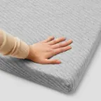 Front. Casper - Sleep Comfy Topper, Full - Gray.