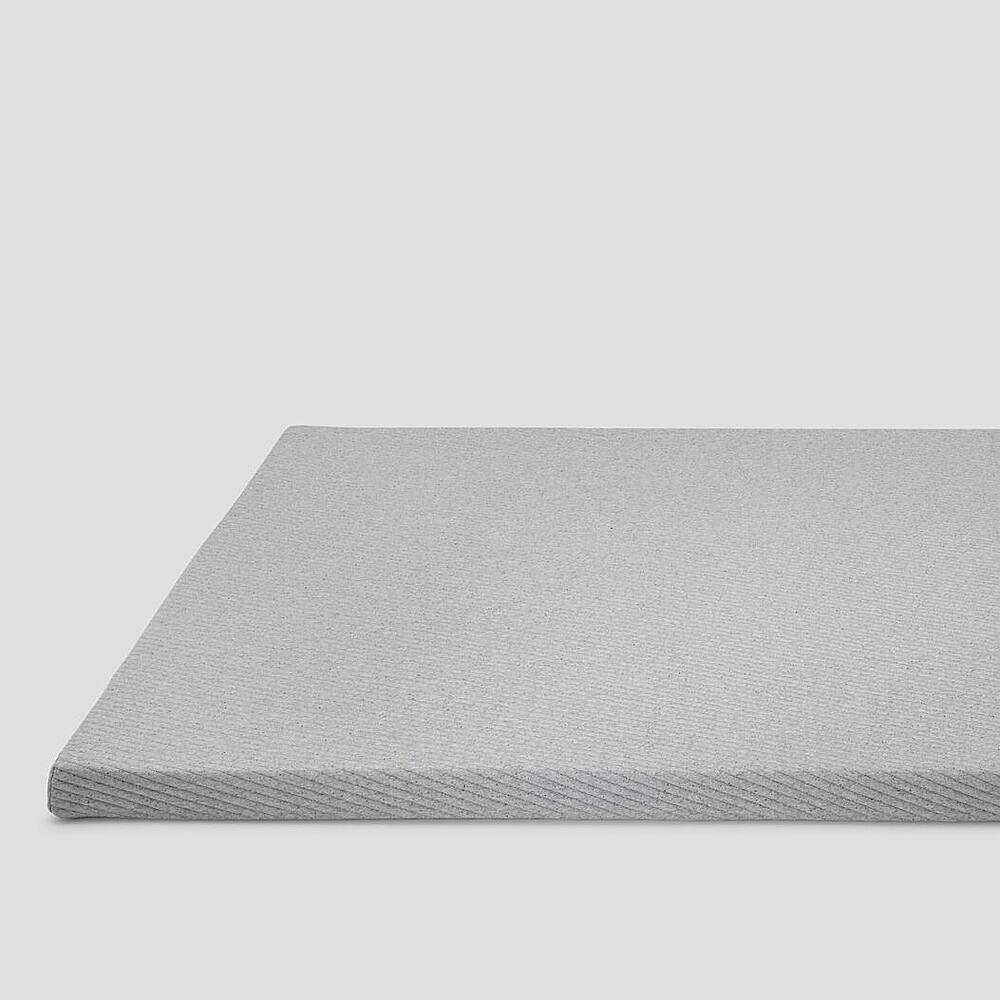 Front. Casper - Sleep Comfy Topper, Twin XL - Gray.