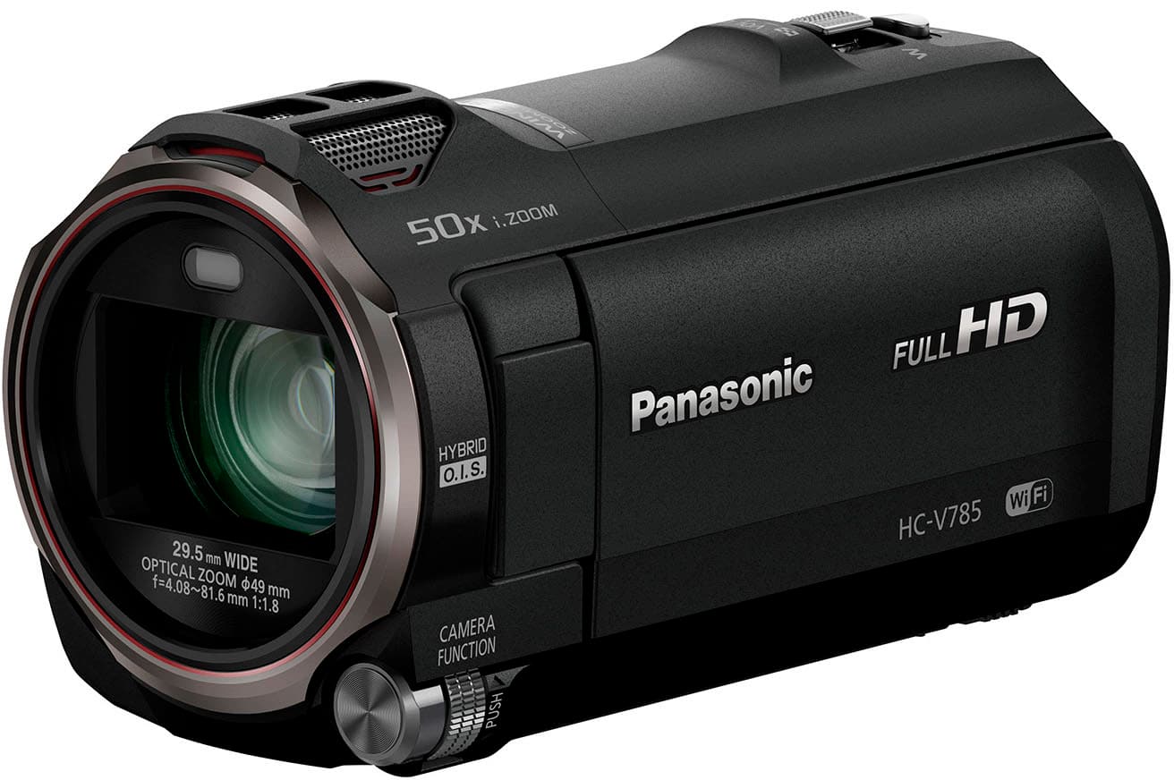 Angle. Panasonic - HC-V785K Full HD Video Camera Camcorder with 20X Optical Zoom - Black.