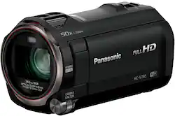 Panasonic - HC-V785K Full HD Video Camera Camcorder with 20X Optical Zoom - Black - Angle_Zoom