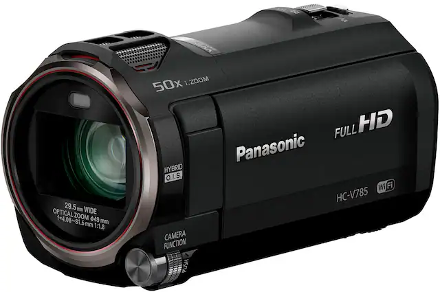 Angle. Panasonic - HC-V785K Full HD Video Camera Camcorder with 20X Optical Zoom - Black.