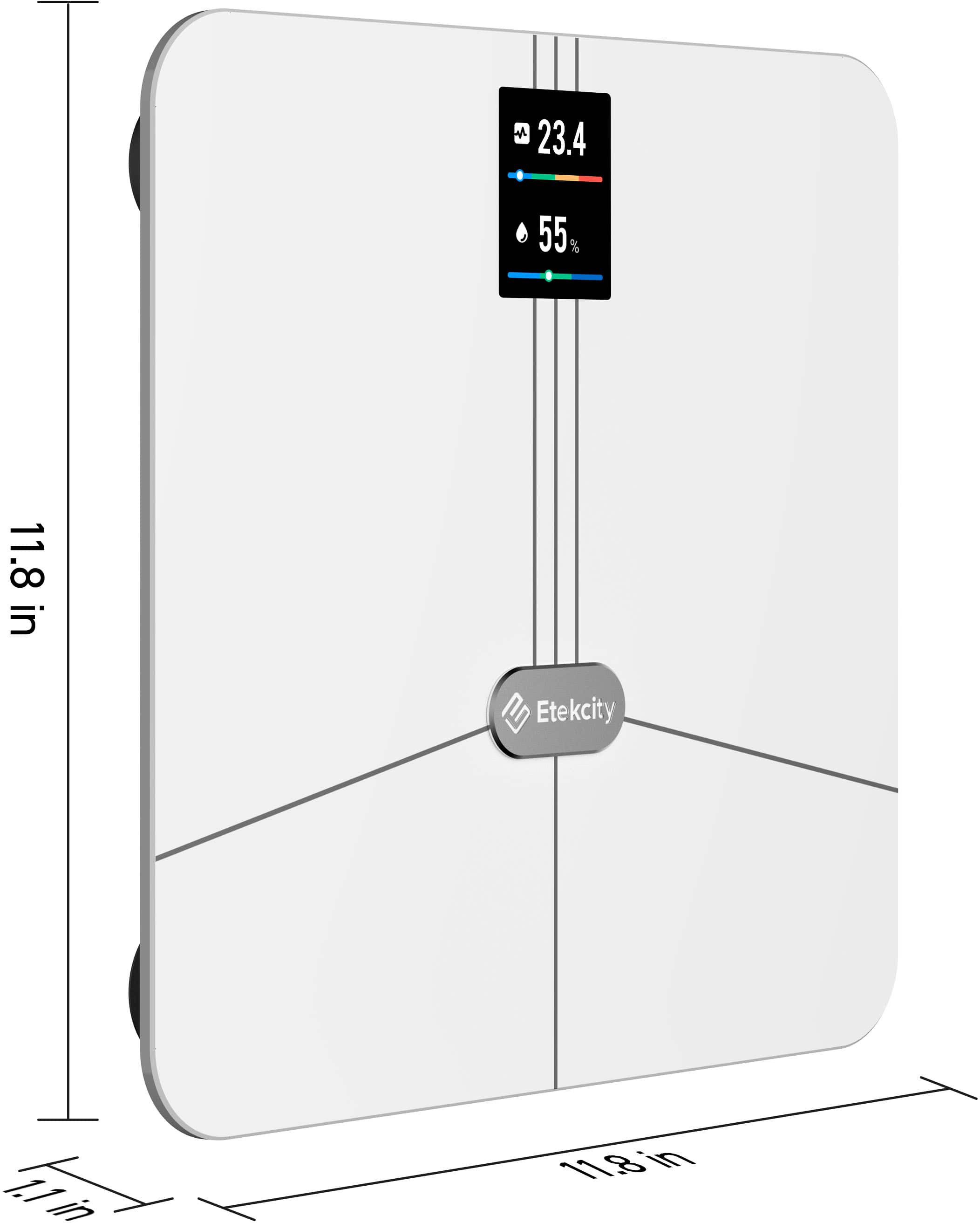 Alt View 17. Etekcity - HR Smart Fitness Scale - White.