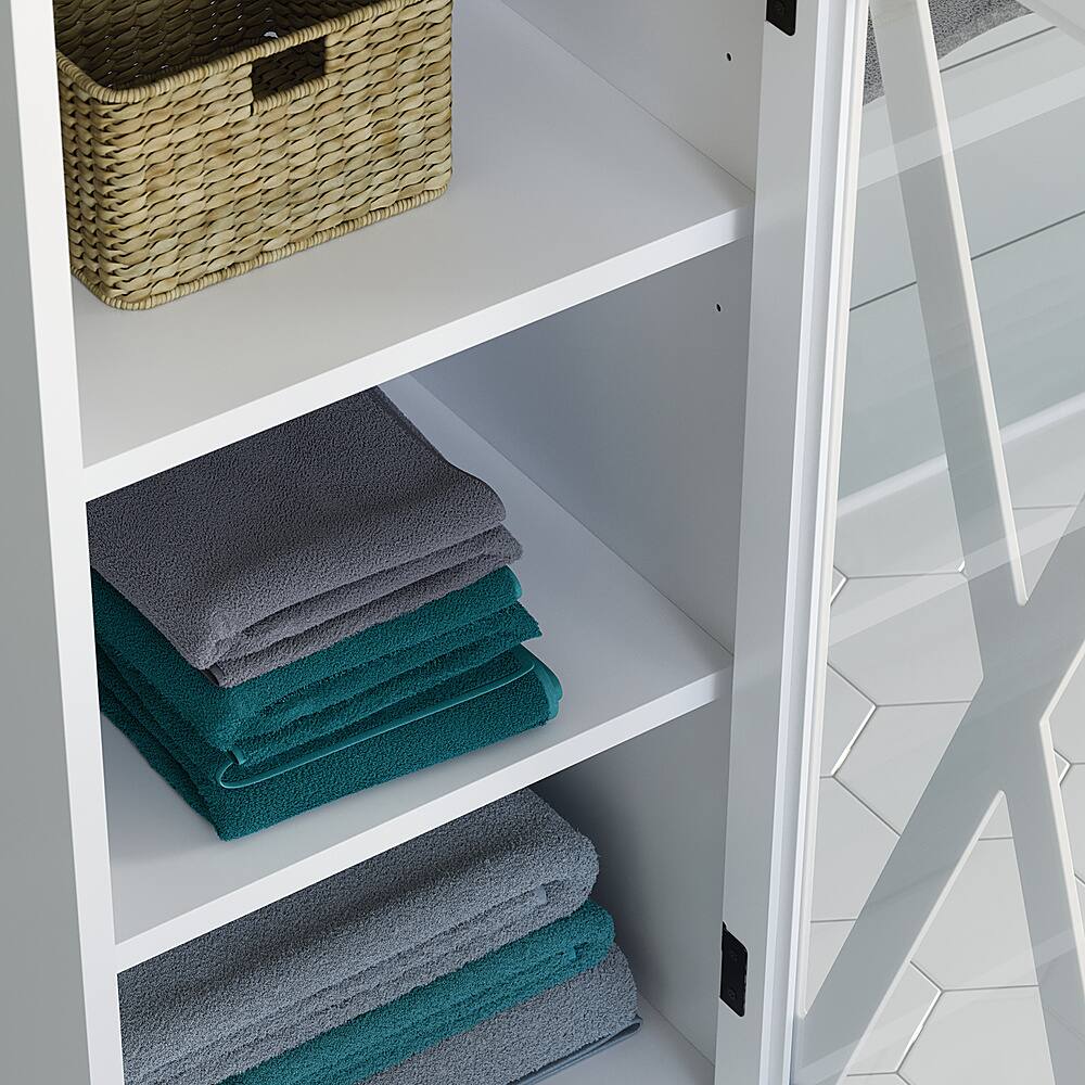 Customer Reviews Sauder Cottage Road Bathroom Linen Tower White 428847