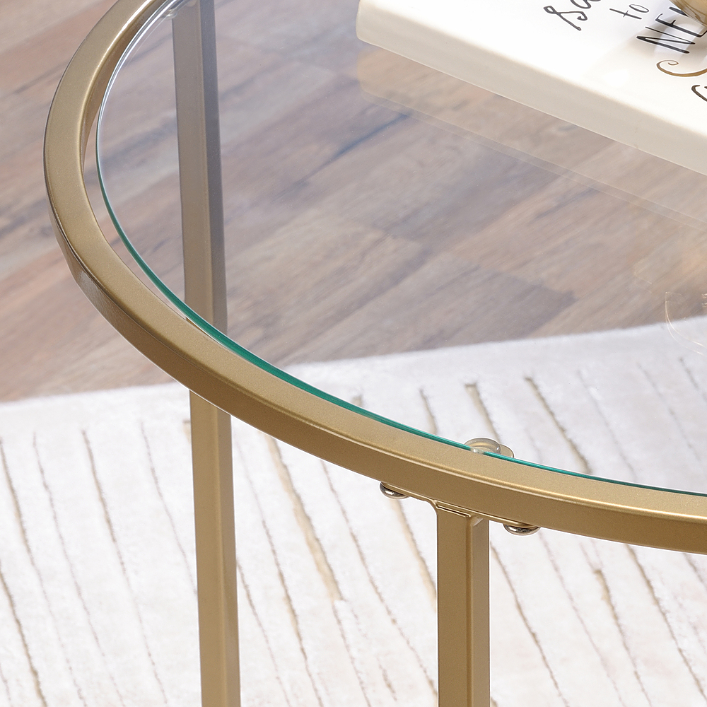 Angle View: Sauder - International Lux Round Side Table