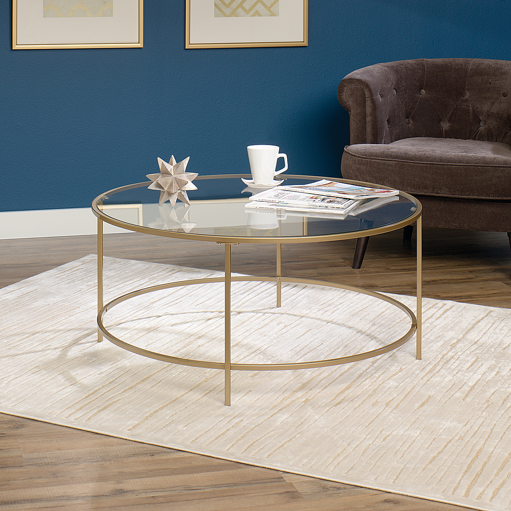 Angle View: Sauder - International Lux Round Coffee Table