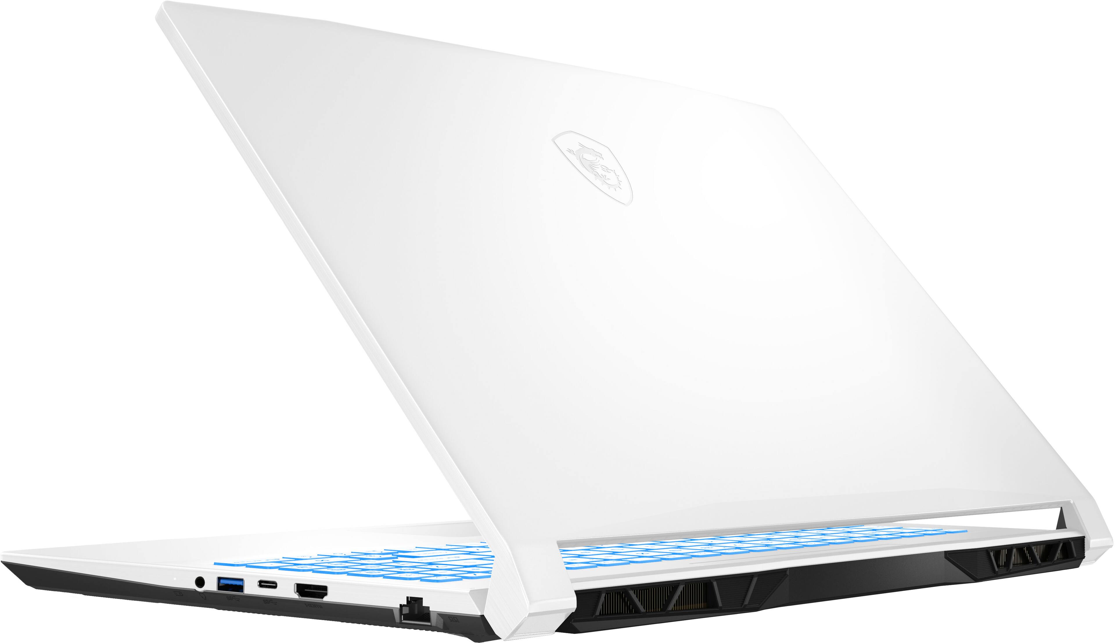 Alt View 13. MSI - Sword 15.6" 144hz Gaming Laptop - Intel Core i7 - NVIDIA GeForce RTX 3070Ti - 1TB SSD - 16GB Memory - White.