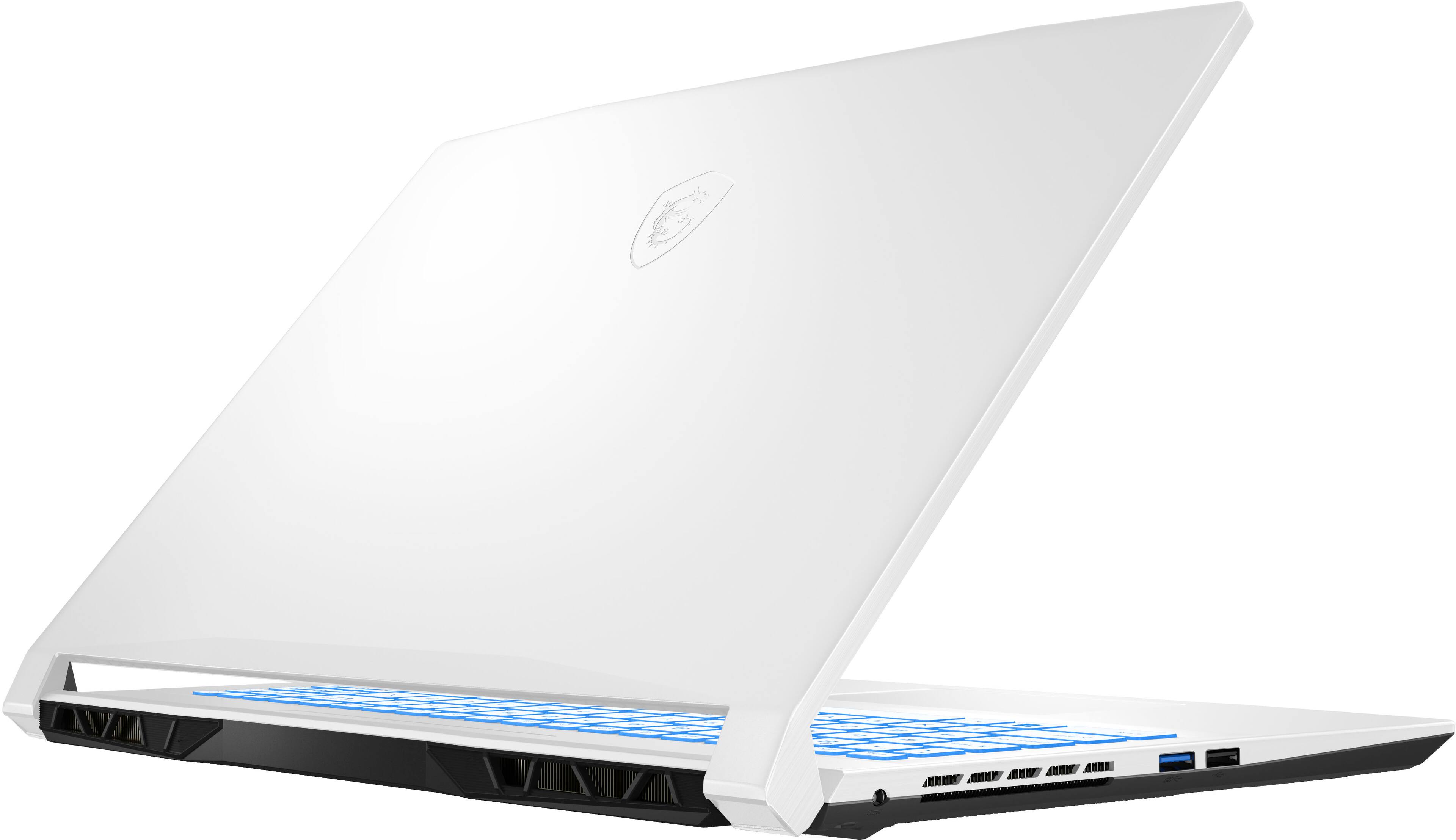Alt View 14. MSI - Sword 15.6" 144hz Gaming Laptop - Intel Core i7 - NVIDIA GeForce RTX 3070Ti - 1TB SSD - 16GB Memory - White.