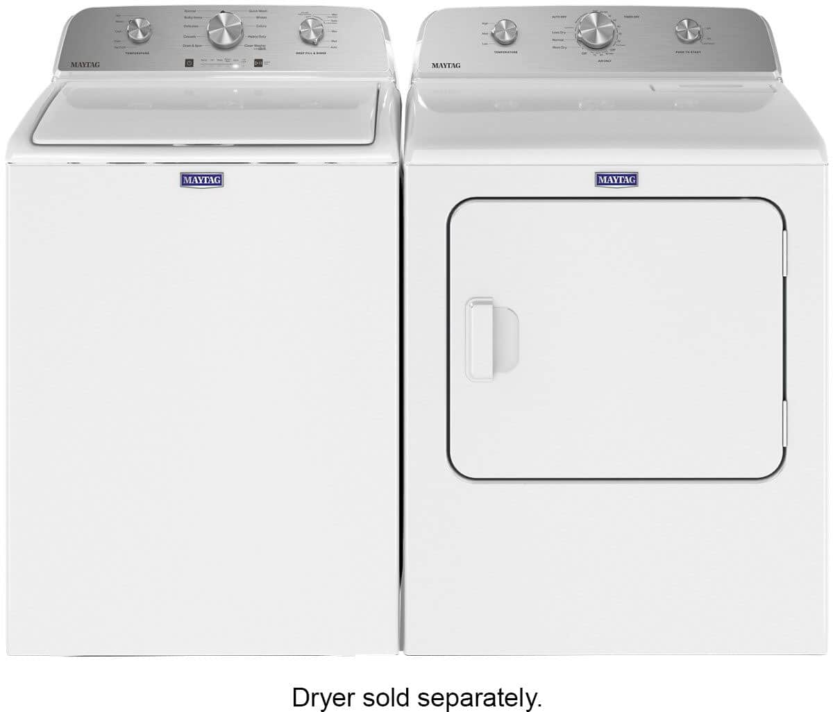 Alt View 19. Maytag - 4.5 Cu. Ft. High Efficiency Top Load Washer with Deep Fill - White.