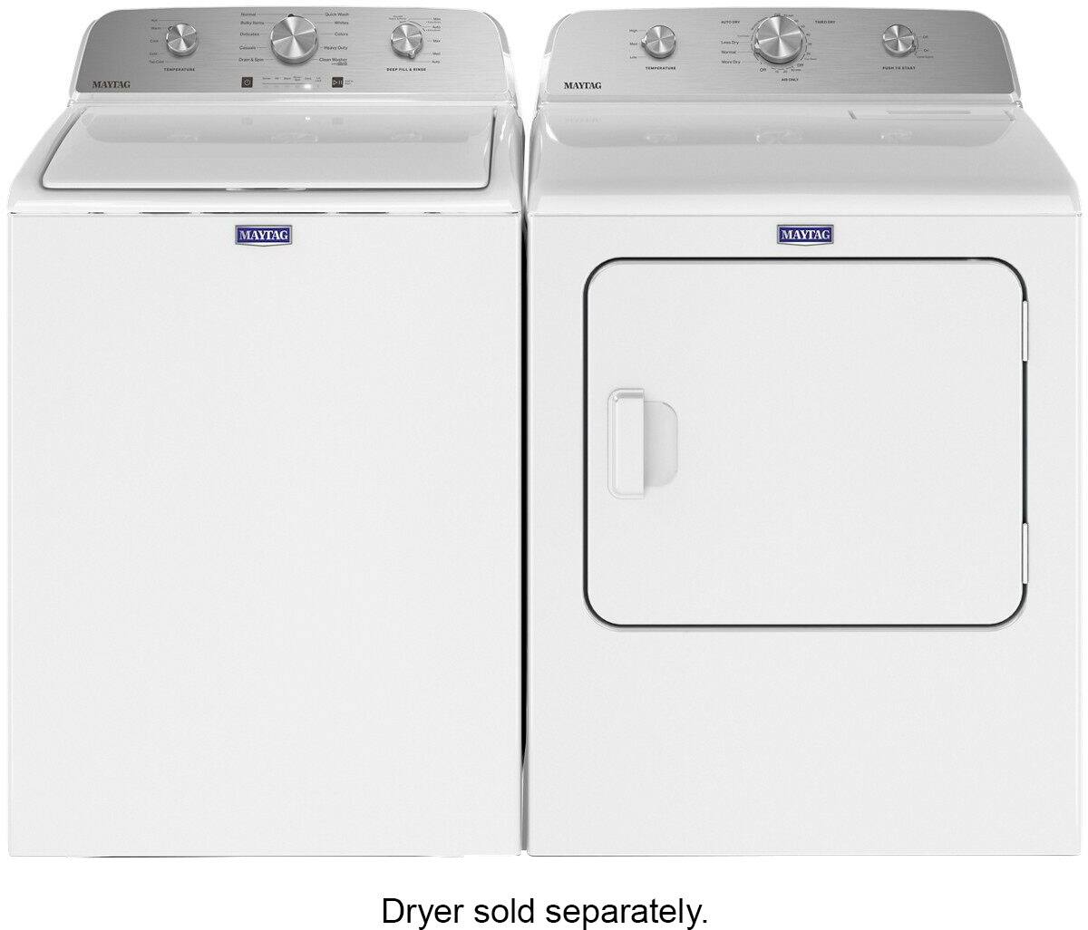Alt View 19. Maytag - 4.5 Cu. Ft. High Efficiency Top Load Washer with Deep Fill - White.