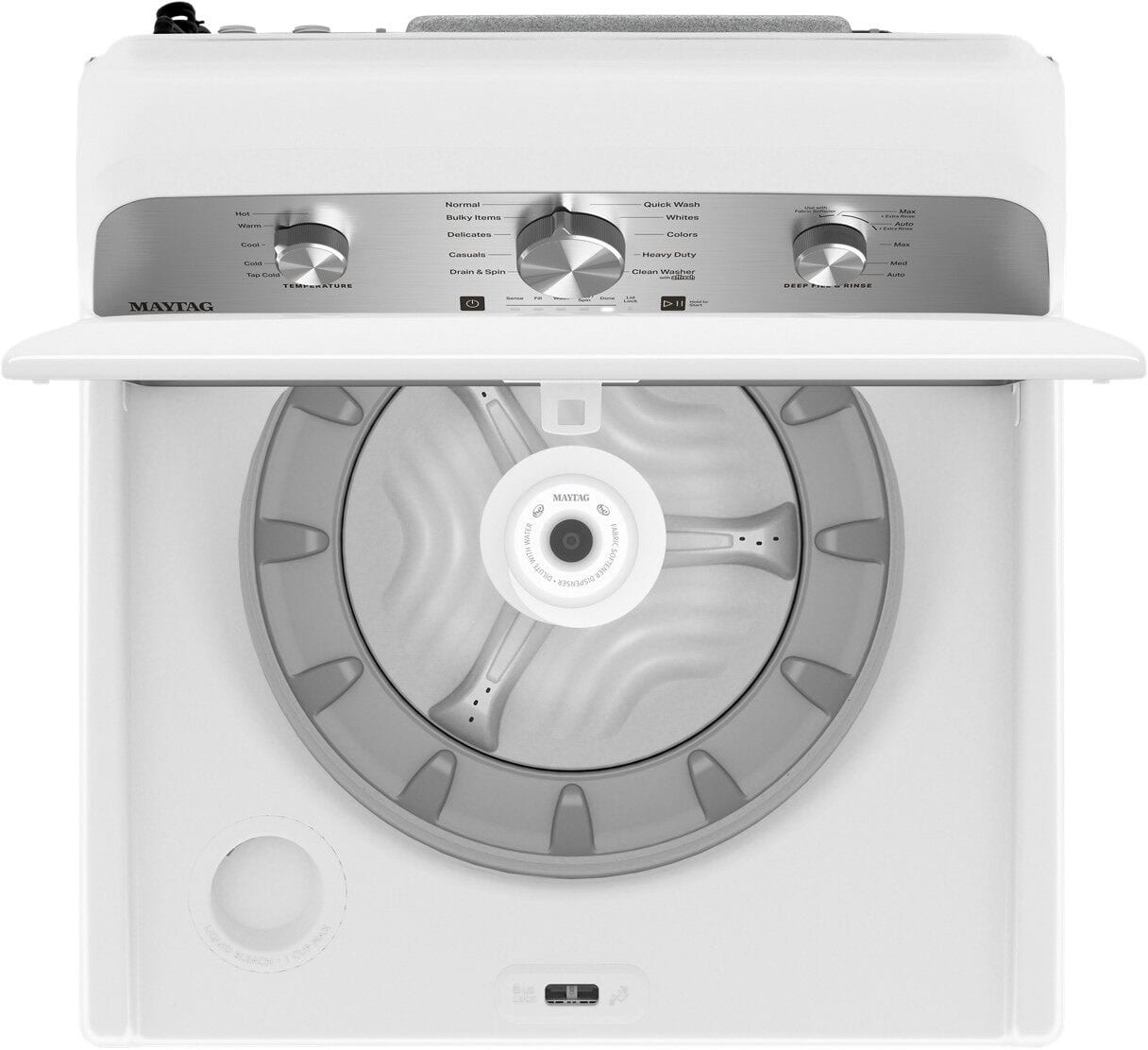 Alt View 14. Maytag - 4.5 Cu. Ft. High Efficiency Top Load Washer with Deep Fill - White.