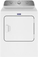 Maytag - 7.0 Cu. Ft. Electric Dryer with Wrinkle Prevent - White - Front_Zoom