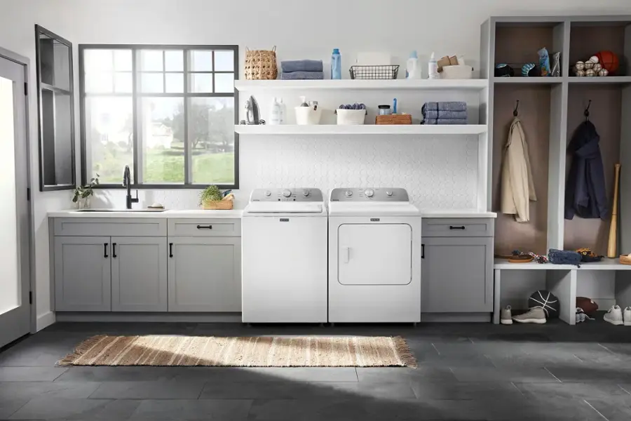 Alt View 16. Maytag - 7.0 Cu. Ft. Gas Dryer with Wrinkle Prevent - White.