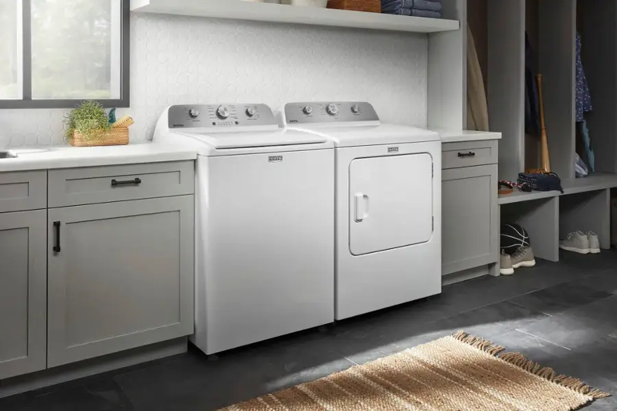 Alt View 17. Maytag - 7.0 Cu. Ft. Gas Dryer with Wrinkle Prevent - White.