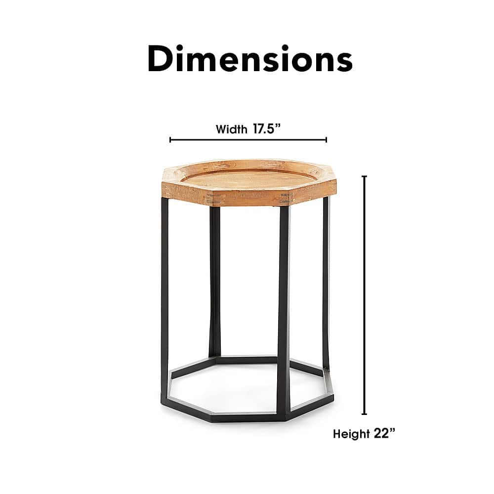 Angle View: Finch - Grayson Side Table - Natural