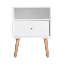 Adore Decor Lilou Side Table - White - Front_Zoom