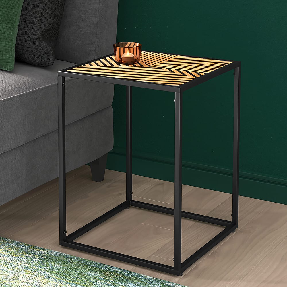 Angle View: Elle Decor Julian Side Table - Black