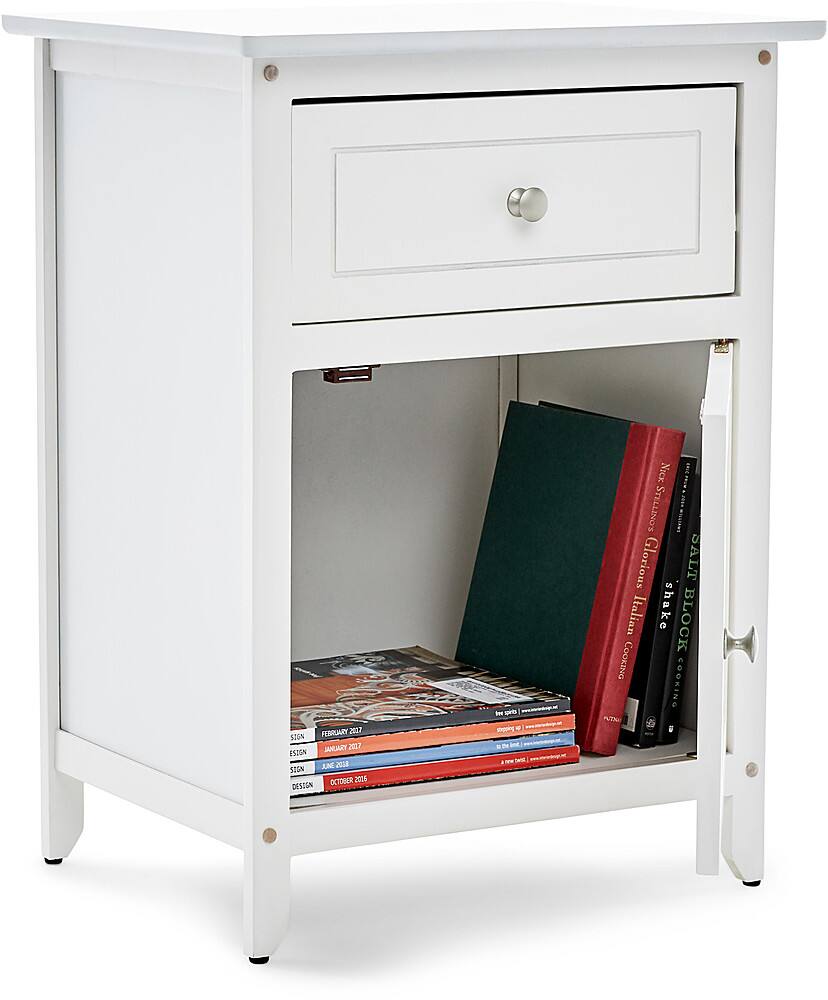 Best Buy Click Decor Alcott Side Table with Single Drawer and Storage