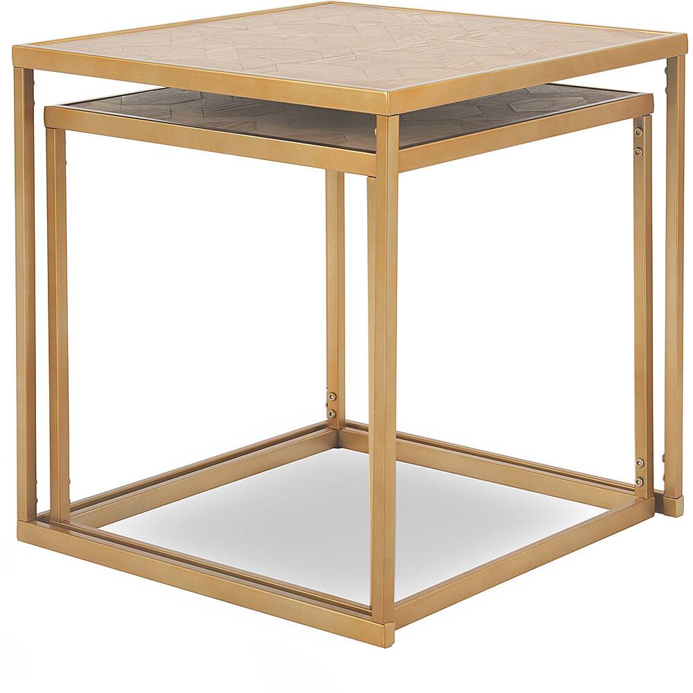 Best Buy Finch Friedman Nesting Accent Tables Set of 2 Gold FUST20030A