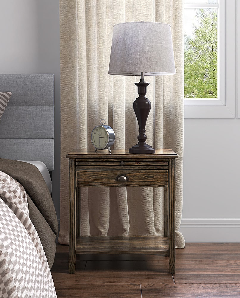 Angle View: Click Decor - Murphy End Table - Brown