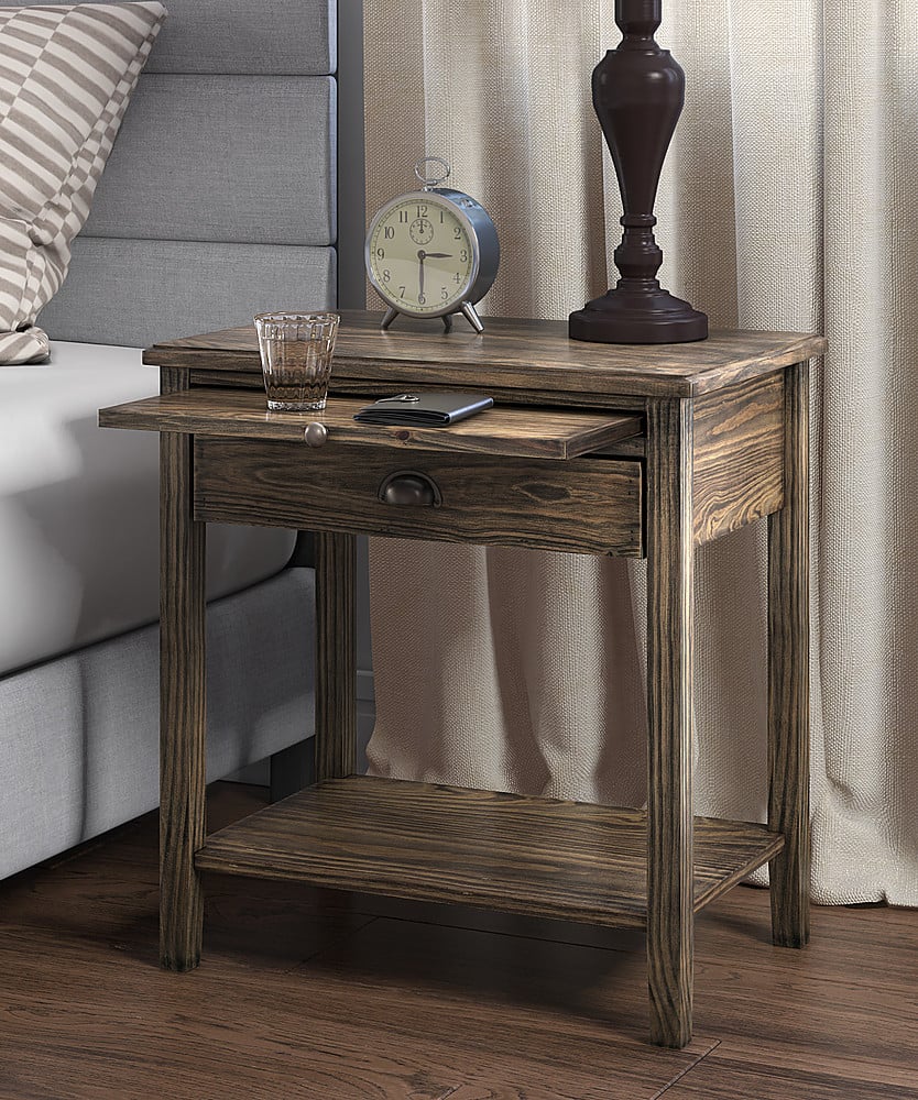 Left View: Click Decor - Murphy End Table - Brown