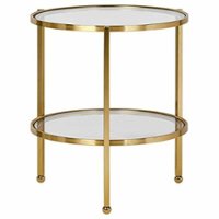 Adore Decor - Addison Side Table - Gold - Front_Zoom