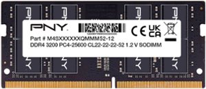 PNY - Performance 8GB DDR4 DRAM 3200MHz CL22 SODIMM Notebook/Laptop Memory - Black - Front_Zoom