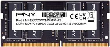 PNY - Performance 16GB 3200MH DDR4 DRAM CL22 SODIMM Notebook/Laptop Memory - Black - Front_Zoom