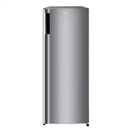 Front. LG - 5.79 Cu. Ft. Top-Freezer Refrigerator with Semi Auto Defrost - Platinum Silver.
