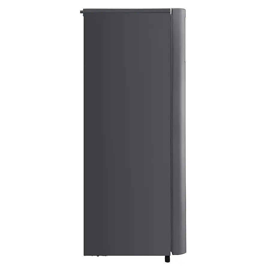 Alt View 3. LG - 5.79 Cu. Ft. Top-Freezer Refrigerator with Semi Auto Defrost - Platinum Silver.