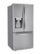 Angle Zoom. LG - 24.5 Cu. Ft. French Door Smart Refrigerator with Slim SpacePlus Ice - Stainless Steel.