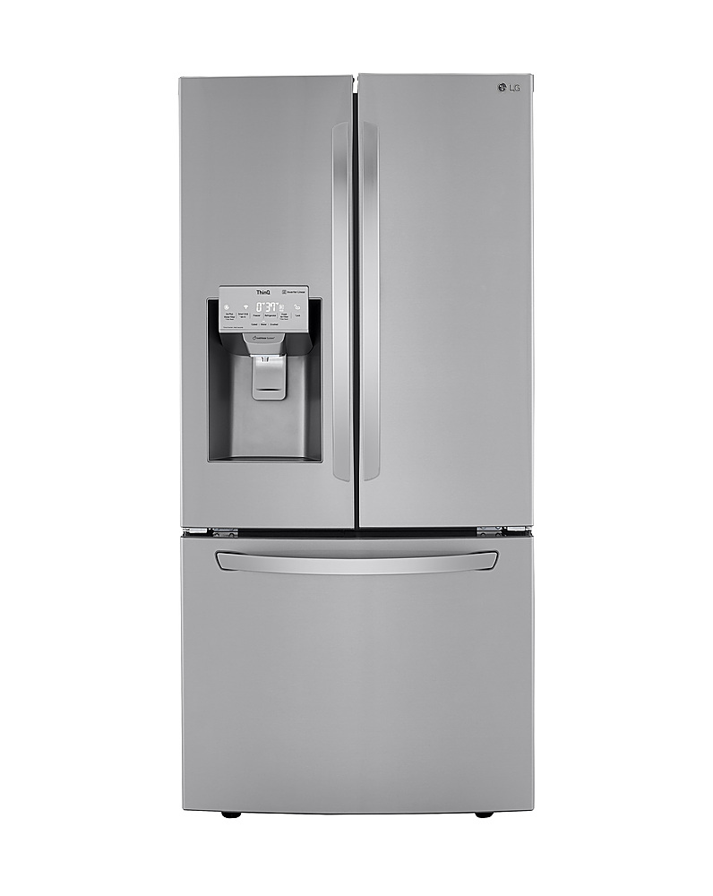 LG – 24.5 Cu. Ft. French Door Smart Refrigerator with Slim SpacePlus Ice – Stainless steel