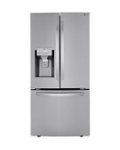 Front Zoom. LG - 24.5 Cu. Ft. French Door Smart Refrigerator with Slim SpacePlus Ice - Stainless Steel.