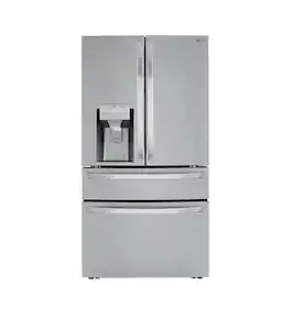 LG - 29.5 Cu. Ft. 4-Door French Door Smart Refrigerator with Craft Ice - Stainless Steel