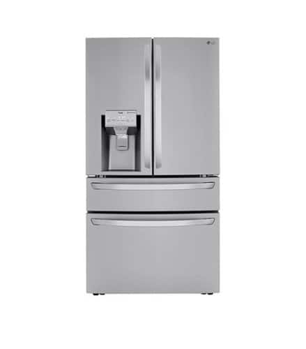 LG - 29.5 Cu. Ft. 4-Door French Door Smart Refrigerator with Craft Ice - Stainless Steel