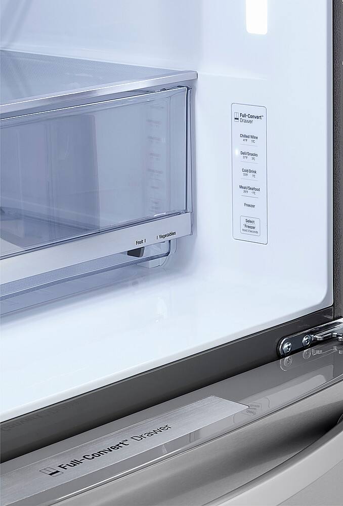 Alt View 11. LG - 29.5 Cu. Ft. 4-Door French Door Smart Refrigerator with Craft Ice - Stainless Steel.