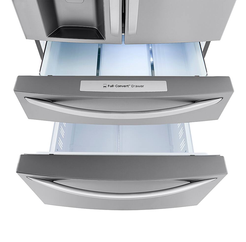 Alt View 12. LG - 29.5 Cu. Ft. 4-Door French Door Smart Refrigerator with Craft Ice - Stainless Steel.