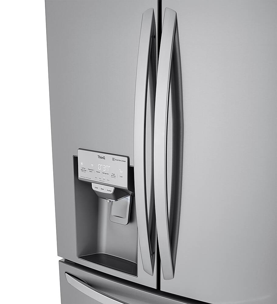 Alt View 1. LG - 29.5 Cu. Ft. 4-Door French Door Smart Refrigerator with Craft Ice - Stainless Steel.