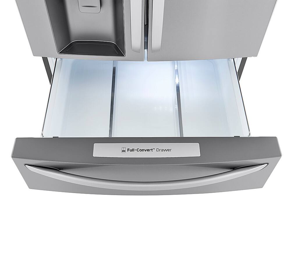 Alt View 13. LG - 29.5 Cu. Ft. 4-Door French Door Smart Refrigerator with Craft Ice - Stainless Steel.