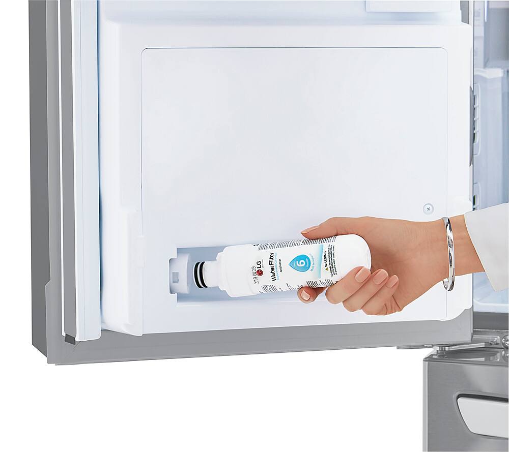 Alt View 17. LG - 29.5 Cu. Ft. 4-Door French Door Smart Refrigerator with Craft Ice - Stainless Steel.