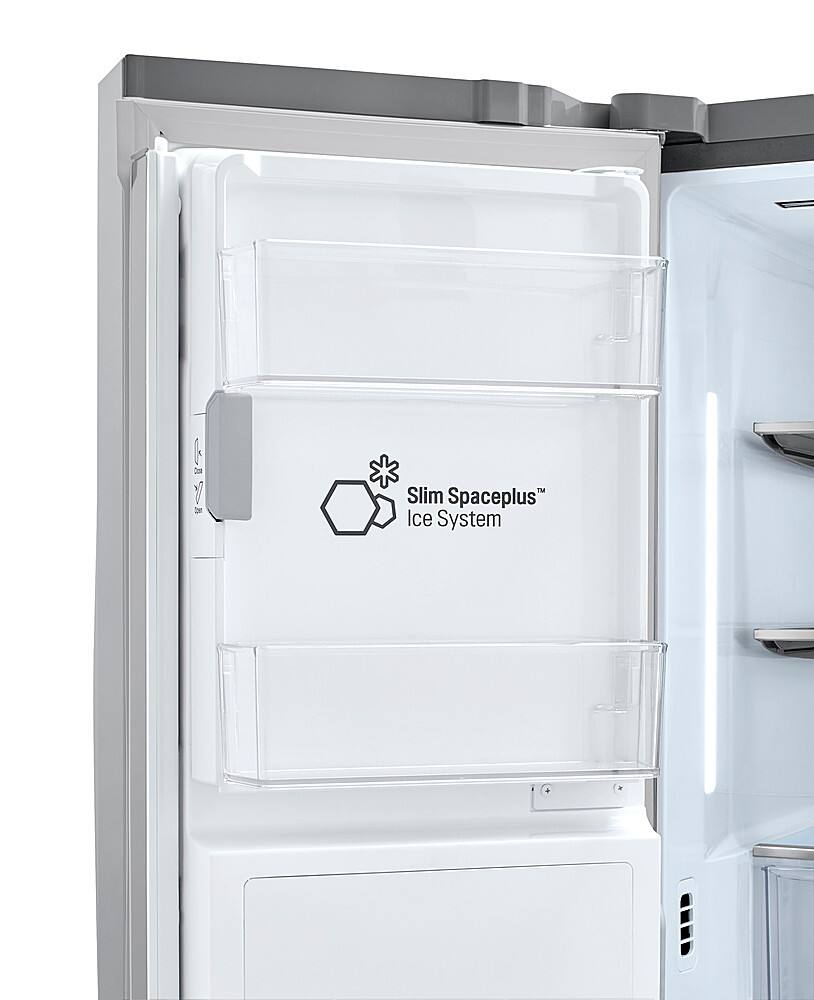 Alt View 19. LG - 29.5 Cu. Ft. 4-Door French Door Smart Refrigerator with Craft Ice - Stainless Steel.