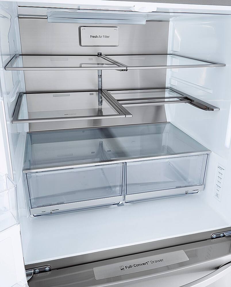Alt View 28. LG - 29.5 Cu. Ft. 4-Door French Door Smart Refrigerator with Craft Ice - Stainless Steel.