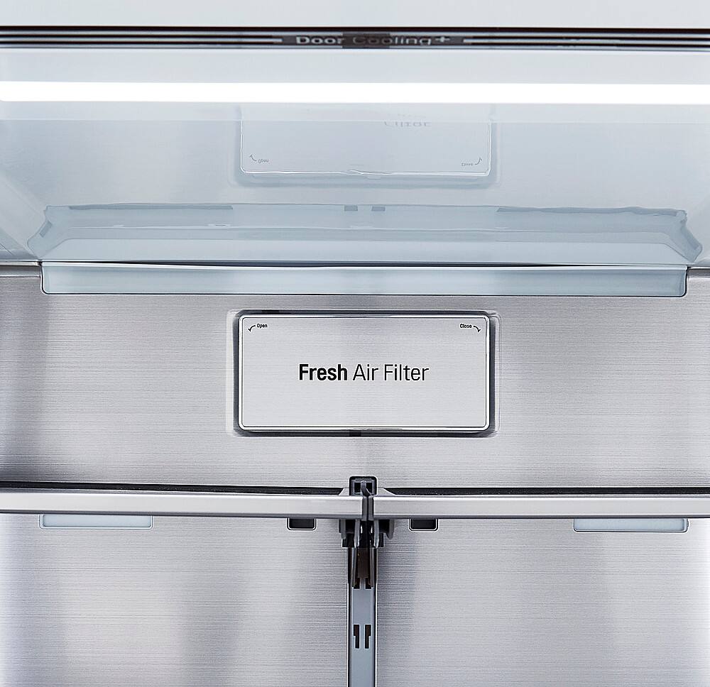 Alt View 33. LG - 29.5 Cu. Ft. 4-Door French Door Smart Refrigerator with Craft Ice - Stainless Steel.